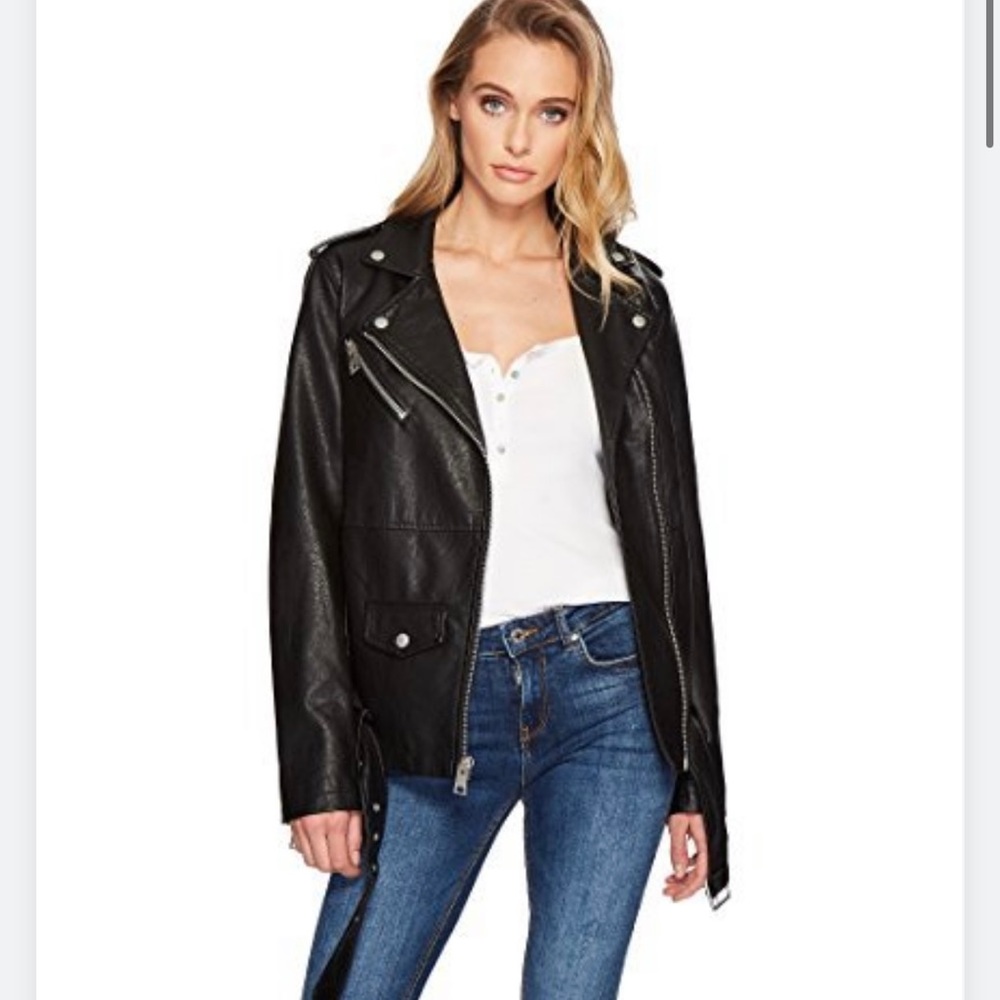 Levi’s belted leather jacket